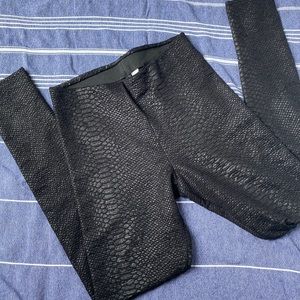 Snakeskin leggings